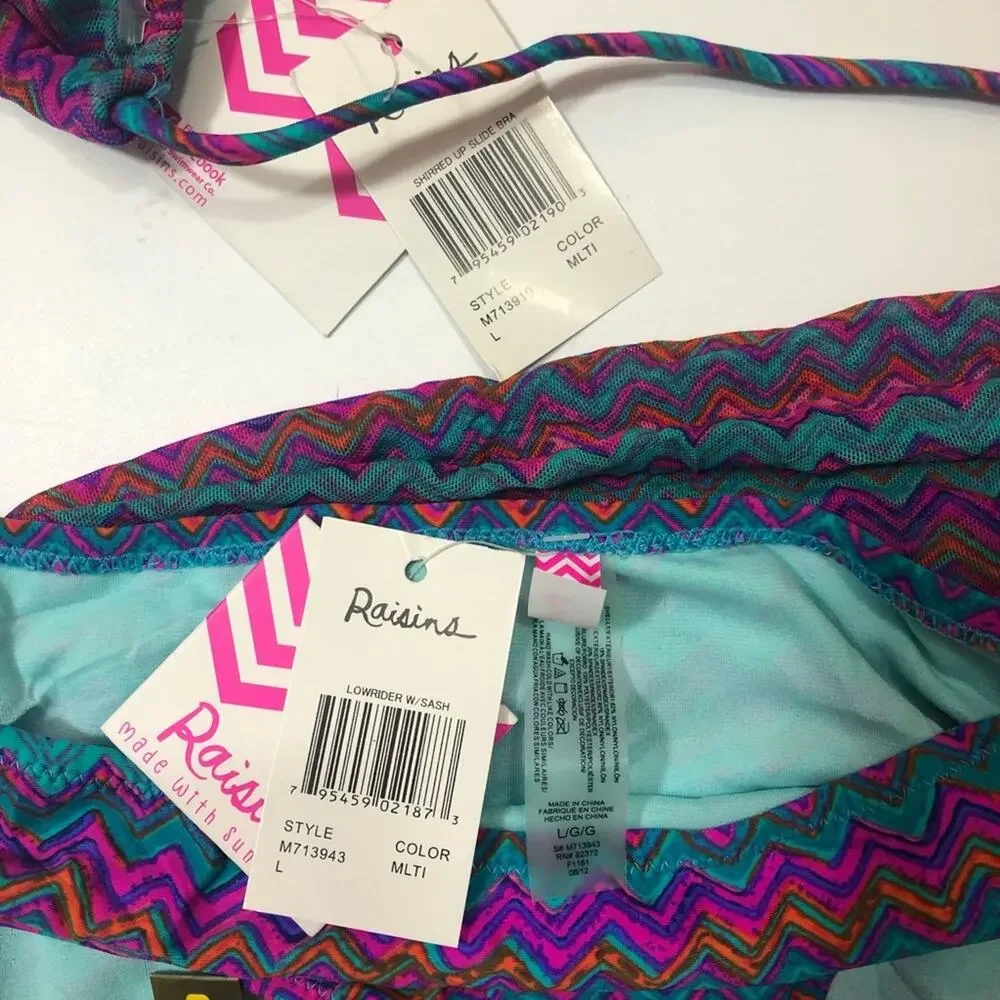 Raisins Triangle  tribal 2pieces bikini swimsuit